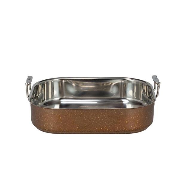 10 Quart Capacity 16-1/2 Length x 14-1/8 Width x 4 Height Bon Chef 60010CLD Stainless Steel Induction Bottom Cucina Rotisserie Pan 10 Quart Capacity 16-1/2 Length x 14-1/8 Width x 4 Height Bon Chef 60010CLD Stainless Steel Induction Bottom Cucina Rotisserie Pan